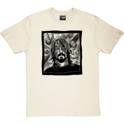 Dave Grohl Woodcut T-Shirt -Tshirt Store dave grohl woodcut tshirt 1 naturaltshirt