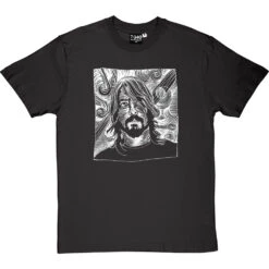 Dave Grohl Woodcut T-Shirt -Tshirt Store dave grohl woodcut tshirt 2 charcoaltshirt