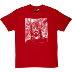 Dave Grohl Woodcut T-Shirt -Tshirt Store dave grohl woodcut tshirt 2 redtshirt