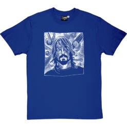 Dave Grohl Woodcut T-Shirt -Tshirt Store dave grohl woodcut tshirt 2 royalbluetshirt