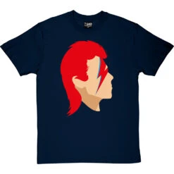 David Bowie Portrait T-Shirt -Tshirt Store david bowie profile tshirt navybluetshirt