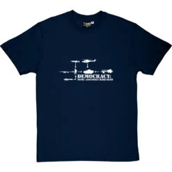 Democracy: Some Assembly Required T-Shirt -Tshirt Store democracy 2 navybluetshirt