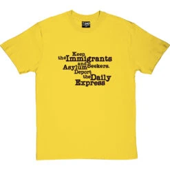 Deport The Daily Express T-Shirt 23 Deport The Daily Express T-Shirt -Tshirt Store deport the daily express tshirt 1 yellowtshirt
