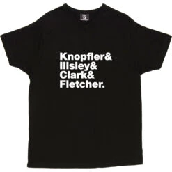 Dire Straits Line-Up T-Shirt -Tshirt Store dire straits tshirt 2 black mens v neck tshirt