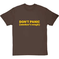 Don't Panic: Smoker's Cough T-Shirt -Tshirt Store dont panic smokers cough tshirt 6 hazelnuttshirt