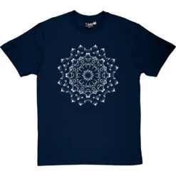 Dotwork Mandala #1 T-Shirt -Tshirt Store dotwork mandala 1 tshirt 2 navybluetshirt