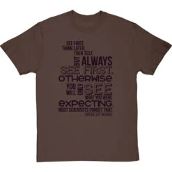 Douglas Adams "See First" Quote T-Shirt 32 Douglas Adams "See First" Quote T-Shirt -Tshirt Store douglas adams see first tshirt 1 hazelnuttshirt