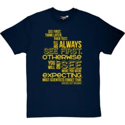 Douglas Adams "See First" Quote T-Shirt 29 Douglas Adams "See First" Quote T-Shirt -Tshirt Store douglas adams see first tshirt 6 navybluetshirt
