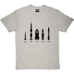 The Evolution Of Spaceflight T-Shirt -Tshirt Store evolution of rockets tshirt 1 lightoxfordtshirt