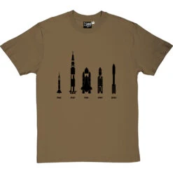 The Evolution Of Spaceflight T-Shirt -Tshirt Store evolution of rockets tshirt 1 olivetshirt