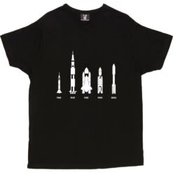 The Evolution Of Spaceflight T-Shirt -Tshirt Store evolution of rockets tshirt 2 black mens v neck tshirt