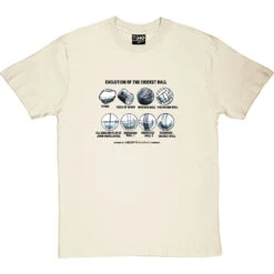Evolution Of The Cricket Ball T-Shirt -Tshirt Store evolution of the cricket ball tshirt 1 naturaltshirt