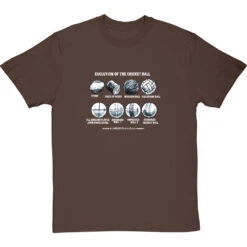 Evolution Of The Cricket Ball T-Shirt -Tshirt Store evolution of the cricket ball tshirt 2 hazelnuttshirt