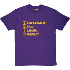 Experiment. Fail. Learn. Repeat. T-Shirt -Tshirt Store experiment fail learn repeat tshirt 6 purpletshirt