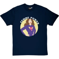 Femme Power T-Shirt -Tshirt Store femme power tshirt 2 navybluetshirt