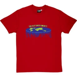 The Flat Earth Society T-Shirt -Tshirt Store flat earth society tshirt redtshirt