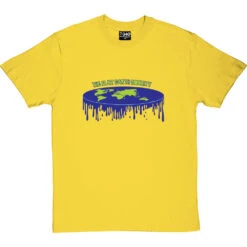 The Flat Earth Society T-Shirt -Tshirt Store flat earth society tshirt yellowtshirt