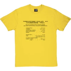 Flying Scotsman Specification T-Shirt 24 Flying Scotsman Specification T-Shirt -Tshirt Store flying scotsman specification tshirt 1 yellowtshirt