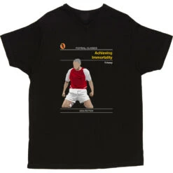 Football Classics: Achieving Immortality By Thierry Henry T-Shirt -Tshirt Store football classics achieving immortality tshirt black mens v neck tshirt
