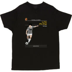 Football Classics: Le Roi By Michel Platini T-Shirt 17 Football Classics: Le Roi By Michel Platini T-Shirt -Tshirt Store football classics le roi tshirt black mens v neck tshirt