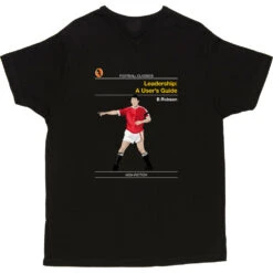 Football Classics: Leadership A User's Guide By Bryan Robson T-Shirt -Tshirt Store football classics leadership a users guide tshirt black mens v neck tshirt