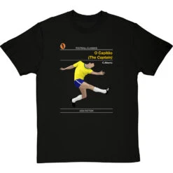 Football Classics: O Capitão By Carlos Alberto T-Shirt -Tshirt Store football classics o capitao tshirt blacktshirt