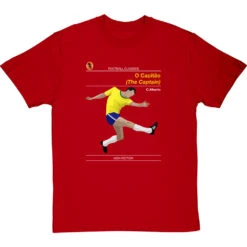 Football Classics: O Capitão By Carlos Alberto T-Shirt -Tshirt Store football classics o capitao tshirt redtshirt