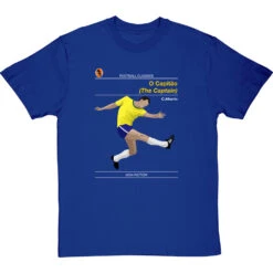 Football Classics: O Capitão By Carlos Alberto T-Shirt -Tshirt Store football classics o capitao tshirt royalbluetshirt