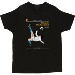 Football Classics: O Furacão By Jairzinho T-Shirt 17 Football Classics: O Furacão By Jairzinho T-Shirt -Tshirt Store football classics o furacao tshirt black mens v neck tshirt