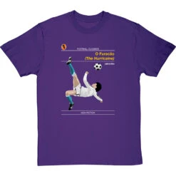 Football Classics: O Furacão By Jairzinho T-Shirt 16 Football Classics: O Furacão By Jairzinho T-Shirt -Tshirt Store football classics o furacao tshirt purpletshirt