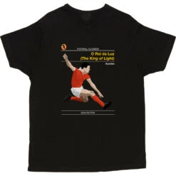 Football Classics: O Rei Da Luz By Eusebio T-Shirt -Tshirt Store football classics o rei da luz tshirt black mens v neck tshirt