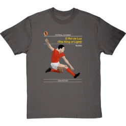 Football Classics: O Rei Da Luz By Eusebio T-Shirt -Tshirt Store football classics o rei da luz tshirt charcoaltshirt