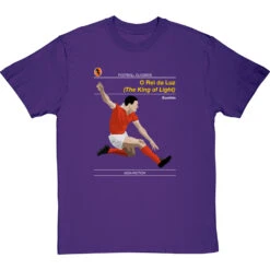 Football Classics: O Rei Da Luz By Eusebio T-Shirt -Tshirt Store football classics o rei da luz tshirt purpletshirt