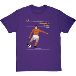 Football Classics: Rhapsody In Orange By Johan Cruyff T-Shirt -Tshirt Store football classics rhapsody in orange tshirt purpletshirt