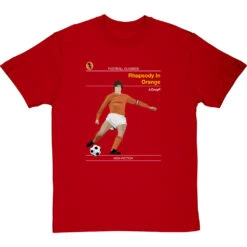 Football Classics: Rhapsody In Orange By Johan Cruyff T-Shirt -Tshirt Store football classics rhapsody in orange tshirt redtshirt