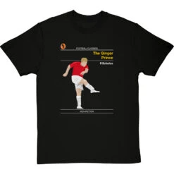 Football Classics: The Ginger Prince By Paul Scholes T-Shirt -Tshirt Store football classics the ginger prince tshirt blacktshirt