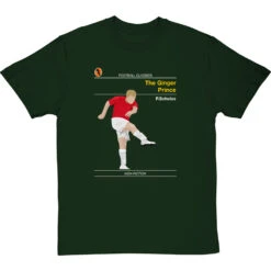 Football Classics: The Ginger Prince By Paul Scholes T-Shirt -Tshirt Store football classics the ginger prince tshirt bottlegreentshirt