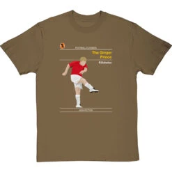 Football Classics: The Ginger Prince By Paul Scholes T-Shirt -Tshirt Store football classics the ginger prince tshirt olivetshirt