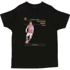 Football Classics: The Puppet Master By Luka Modric T-Shirt -Tshirt Store football classics the puppet master tshirt black mens v neck tshirt