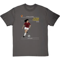 Football Classics: The Total Footballer By Ruud Gullit T-Shirt -Tshirt Store football classics the total footballer tshirt charcoaltshirt
