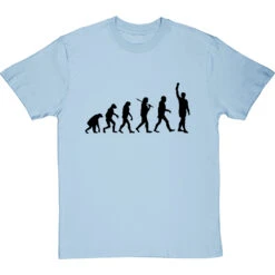 Evolution Of Football (Bobby Moore) T-Shirt -Tshirt Store football evolution bobby moore tshirt 1 skybluetshirt