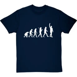 Evolution Of Football (Bobby Moore) T-Shirt -Tshirt Store football evolution bobby moore tshirt 2 navybluetshirt