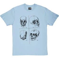 Four Studies Of A Human Skull T-Shirt 9 Four Studies Of A Human Skull T-Shirt -Tshirt Store four studies human skull tshirt skybluetshirt