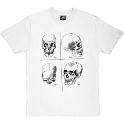 Four Studies Of A Human Skull T-Shirt 7 Four Studies Of A Human Skull T-Shirt -Tshirt Store four studies human skull tshirt whitetshirt