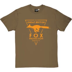 The Great British Fox Protection Society T-Shirt -Tshirt Store fox protection tshirt olivetshirt