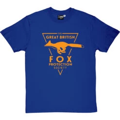 The Great British Fox Protection Society T-Shirt -Tshirt Store fox protection tshirt royalbluetshirt