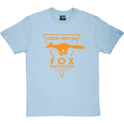 The Great British Fox Protection Society T-Shirt -Tshirt Store fox protection tshirt skybluetshirt