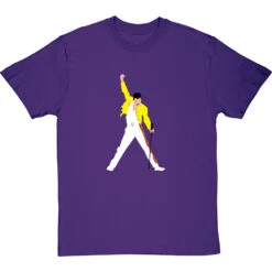 Freddie Mercury Stylised T-Shirt -Tshirt Store freddie mercury large print tshirt purpletshirt