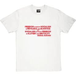 Mikhail Bakunin T-Shirt -Tshirt Store freedom without socialism tshirt 5 whitetshirt