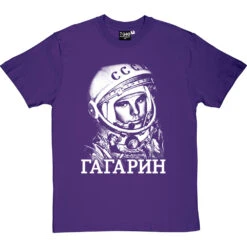 Yuri Gagarin (Large Print) T-Shirt -Tshirt Store gagarin large print tshirt purpletshirt